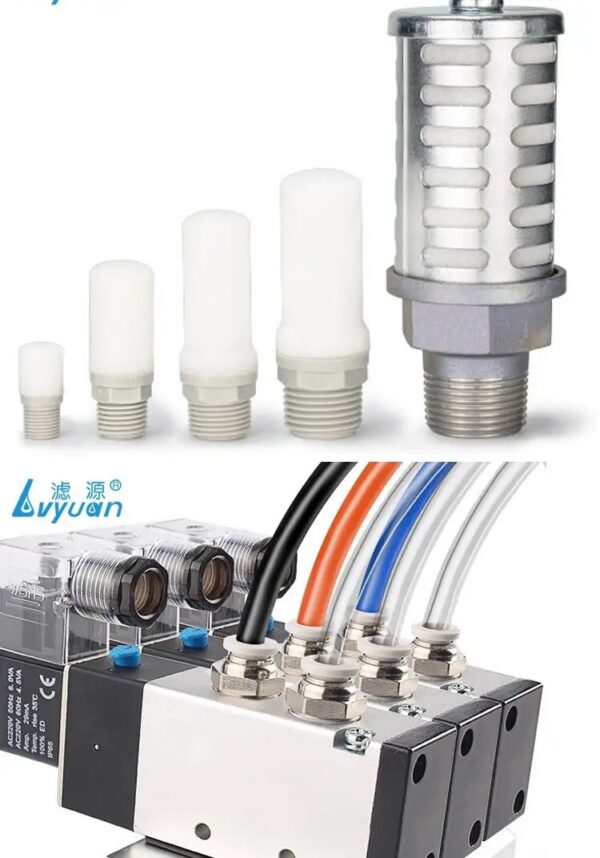 Pneumatic Plastic Muffler Silencer with Sound Absorbing Pneumatic Plastic Muffler Silencer with Sound Absorbing