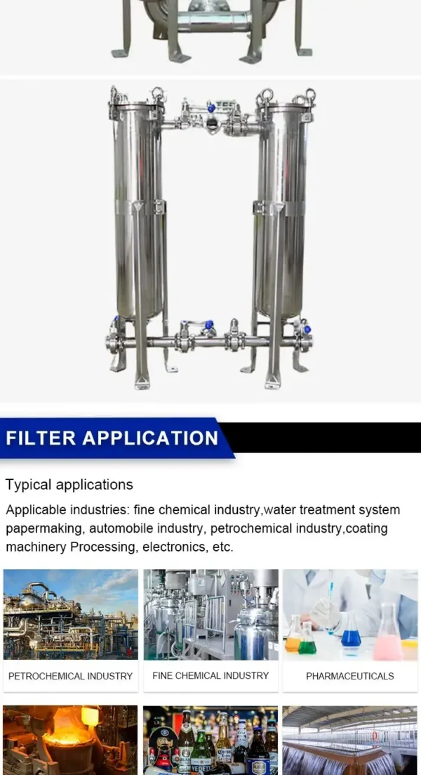 Stainless Steel Deplux Filter Housing Stainless Steel Deplux Filter Housing