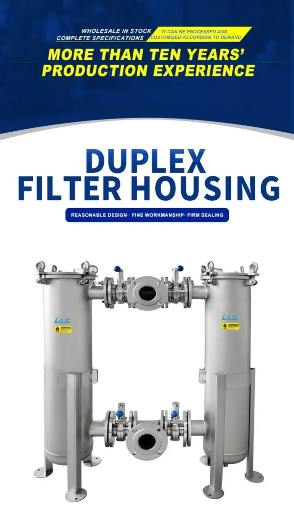 Stainless Steel Deplux Filter Housing Stainless Steel Deplux Filter Housing