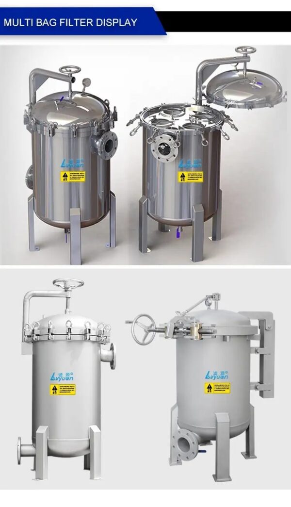 Stainless steel SUS 316L Multi Bag Cartridge Housing Stainless steel SUS 316L Multi Bag Cartridge Housing