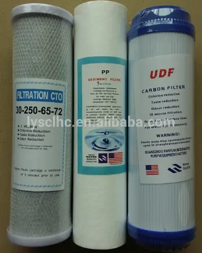 Water Associate UDF Activated CTO Compressed Carbon PP Sediment Filter cartridge for drinking Water Purifier Prefiltering