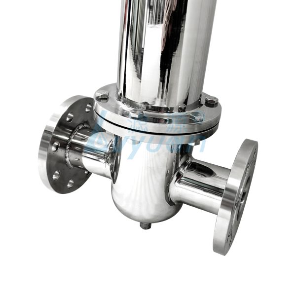 Single Cartridge T-Type Stainless Steel Gas Filter Housing (4)